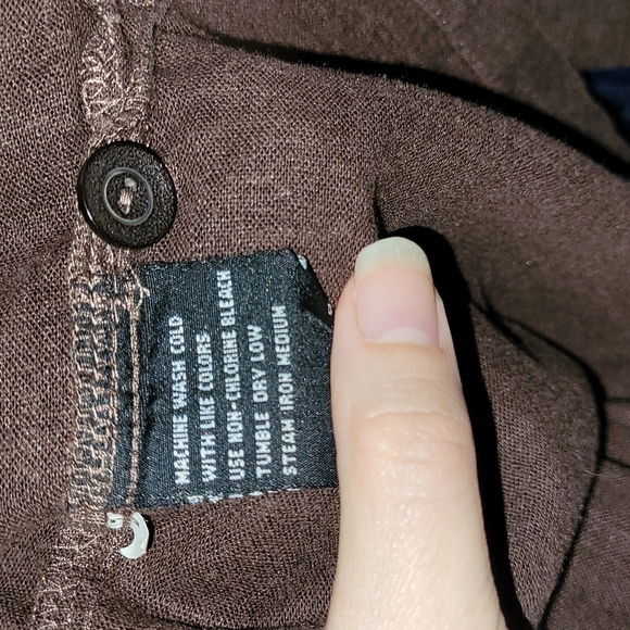 [EUC] ERIKA Vintage Boho Brown & Cream Embroidered 3/4 Sleeve Button-down Jacket - Picture 11 of 12